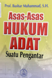Image of Asas-Asas Hukum Adat Suatu Pengantar
