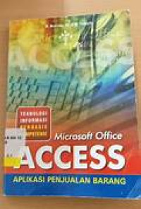 Image of Microsoft Office Access Aplikasi Penjalan Barang