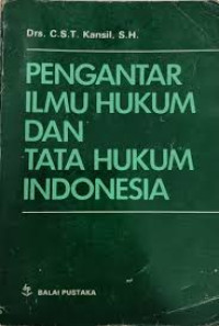 Image of Pengantar Ilmu Hukum Dan Tata Hukum Indonesia