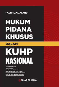 Image of Hukum Pidana Khusus dalam: KUHP Nasional